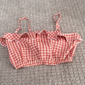Minkpink Gingham Crop Top